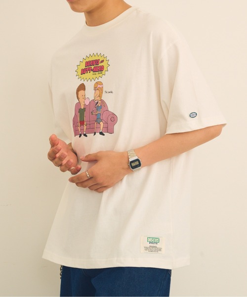 DISCUS(ディスカス)の「【DISCUS】DISCUS ATHLETIC×BEAVIS AND BUTT-HEAD Tシャツ 6287-9682 MNY / ビーバス・アンド・バットヘッド(Tシャツ/カットソー・メンズ・ブラック系1/ホワイト/ブラック/ホワイト系1・M/L)」の14枚目の写真