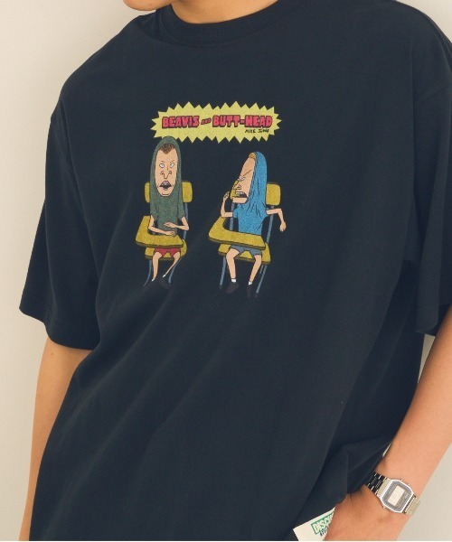 DISCUS(ディスカス)の「【DISCUS】DISCUS ATHLETIC×BEAVIS AND BUTT-HEAD Tシャツ 6287-9682 MNY / ビーバス・アンド・バットヘッド(Tシャツ/カットソー・メンズ・ブラック系1/ホワイト/ブラック/ホワイト系1・M/L)」の19枚目の写真