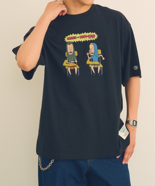 DISCUS(ディスカス)の「【DISCUS】DISCUS ATHLETIC×BEAVIS AND BUTT-HEAD Tシャツ 6287-9682 MNY / ビーバス・アンド・バットヘッド(Tシャツ/カットソー・メンズ・ブラック系1/ホワイト/ブラック/ホワイト系1・M/L)」の22枚目の写真