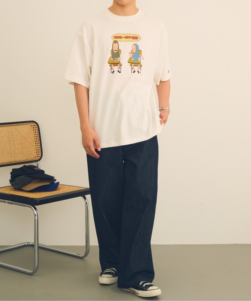 DISCUS(ディスカス)の「【DISCUS】DISCUS ATHLETIC×BEAVIS AND BUTT-HEAD Tシャツ 6287-9682 MNY / ビーバス・アンド・バットヘッド(Tシャツ/カットソー・メンズ・ブラック系1/ホワイト/ブラック/ホワイト系1・M/L)」の10枚目の写真