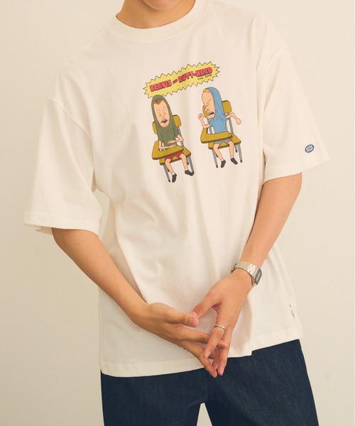 DISCUS(ディスカス)の「【DISCUS】DISCUS ATHLETIC×BEAVIS AND BUTT-HEAD Tシャツ 6287-9682 MNY / ビーバス・アンド・バットヘッド(Tシャツ/カットソー・メンズ・ブラック系1/ホワイト/ブラック/ホワイト系1・M/L)」の8枚目の写真
