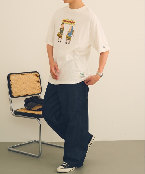 DISCUS(ディスカス)の「【DISCUS】DISCUS ATHLETIC×BEAVIS AND BUTT-HEAD Tシャツ 6287-9682 MNY / ビーバス・アンド・バットヘッド(Tシャツ/カットソー・メンズ・ブラック系1/ホワイト/ブラック/ホワイト系1・M/L)」の11枚目の写真