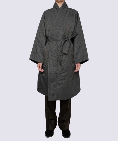 RAINMAKER(レインメーカー)の「【RAINMAKER】ORIENTAL WRAP COAT(ダウンジャケット/コート・メンズ・ダークグレー・FREE)」の4枚目の写真