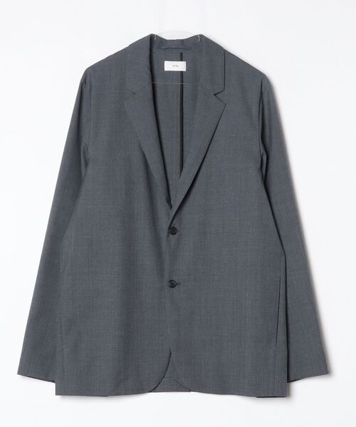 ATON（エイトン）の「【ATON/エイトン】WOOL TORPICAL TAILORED JACKET（テーラードジャケット・メンズ・ブラック/グレー・4/6）」の2枚目の写真