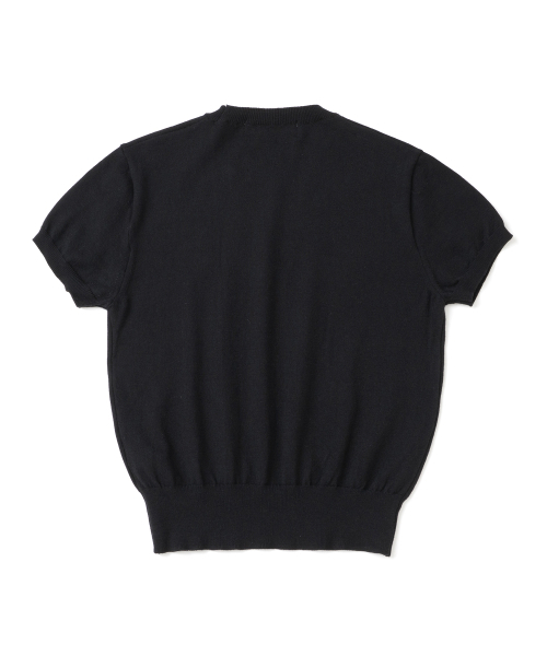 KNITTED(ニッティド)の「(W) ベーシックエッセンシャルウォッシャブルラウンド半袖ニット ブラック(ニット/セーター・レディース・その他・FREE)」の8枚目の写真
