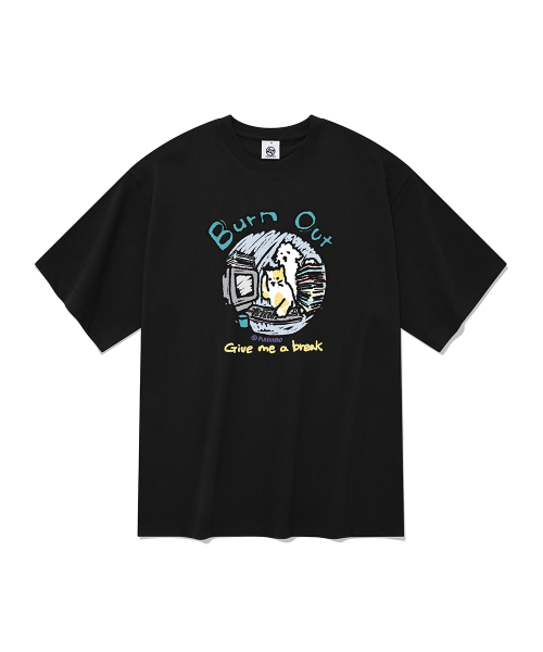 RADINEO(ラディネオ)の「バーナウト 半袖Tシャツ ブラック(Tシャツ/カットソー・メンズ・その他・MEDIUM/SMALL/X-LARGE/LARGE)」の1枚目の写真