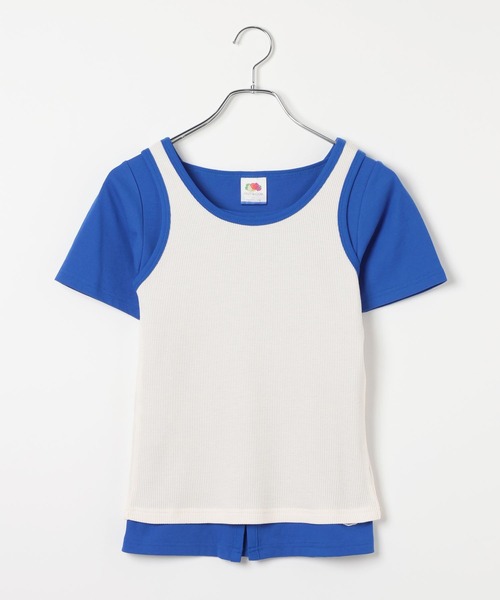 FRUIT OF THE LOOM(フルーツオブザルーム)の「【FRUIT OF THE LOOM / BAYFLOW】2PレイヤードT(WOMEN)(Tシャツ/カットソー・レディース・ブルー/ピンク/レッド・FREE)」の15枚目の写真