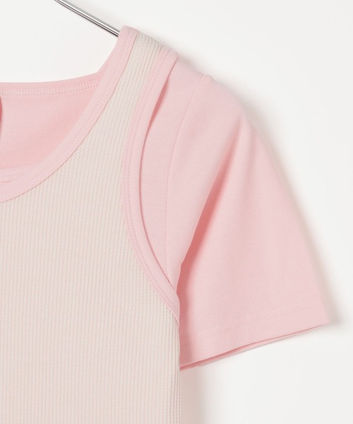 FRUIT OF THE LOOM(フルーツオブザルーム)の「【FRUIT OF THE LOOM / BAYFLOW】2PレイヤードT(WOMEN)(Tシャツ/カットソー・レディース・ブルー/ピンク/レッド・FREE)」の20枚目の写真