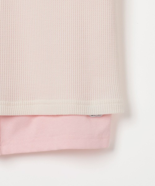 FRUIT OF THE LOOM(フルーツオブザルーム)の「【FRUIT OF THE LOOM / BAYFLOW】2PレイヤードT(WOMEN)(Tシャツ/カットソー・レディース・ブルー/ピンク/レッド・FREE)」の21枚目の写真