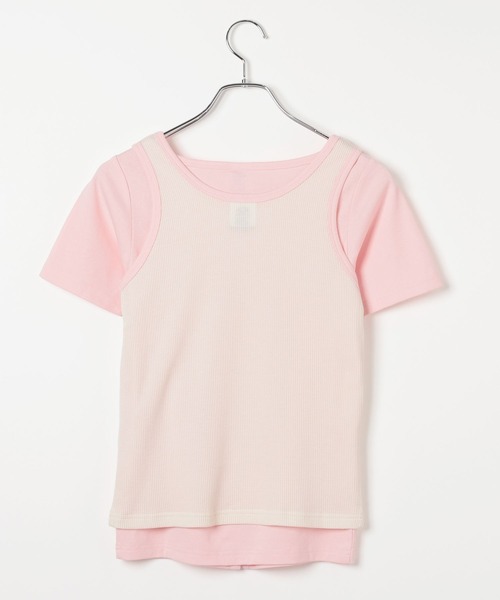 FRUIT OF THE LOOM(フルーツオブザルーム)の「【FRUIT OF THE LOOM / BAYFLOW】2PレイヤードT(WOMEN)(Tシャツ/カットソー・レディース・ブルー/ピンク/レッド・FREE)」の22枚目の写真