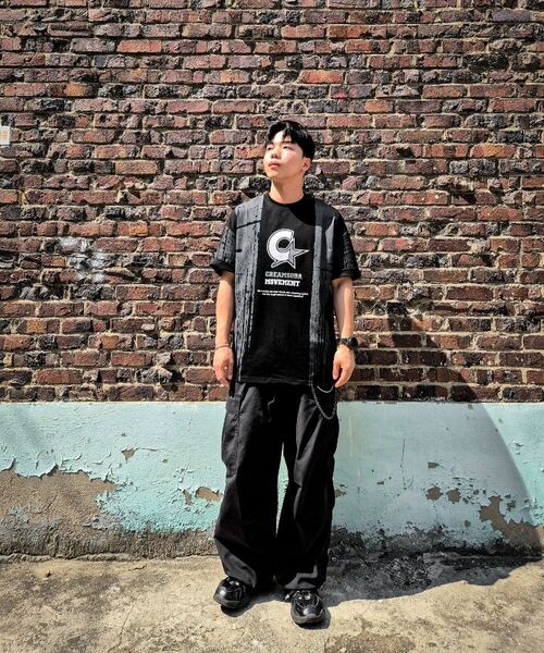 CREAM SODA LAB(クリームソーダラボ)の「ペインテッドCムーブメント半袖Tシャツブラック(Tシャツ/カットソー・メンズ・その他・LARGE/XX-LARGE/X-LARGE)」の9枚目の写真