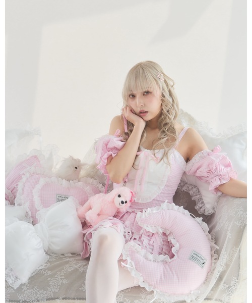 lilLilly(リルリリー)の「バイカラーリボンブラウス(シャツ/ブラウス・レディース・ピンク/ブルー/ブラック/ホワイト・FREE)」の9枚目の写真