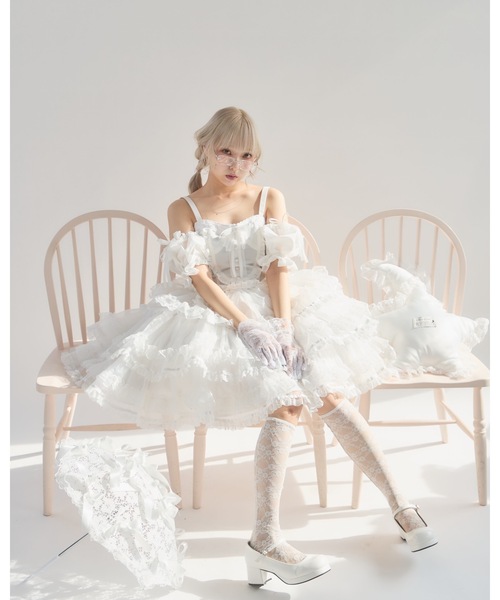 lilLilly(リルリリー)の「バイカラーリボンブラウス(シャツ/ブラウス・レディース・ピンク/ブルー/ブラック/ホワイト・FREE)」の7枚目の写真
