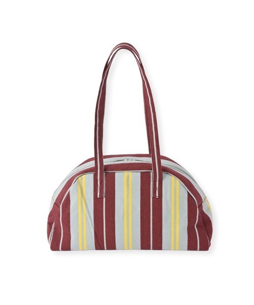 marjour(マージュール)の「STRIPE BOSTON BAG(ボストンバッグ・レディース・グリーン/レッド・FREE)」の12枚目の写真