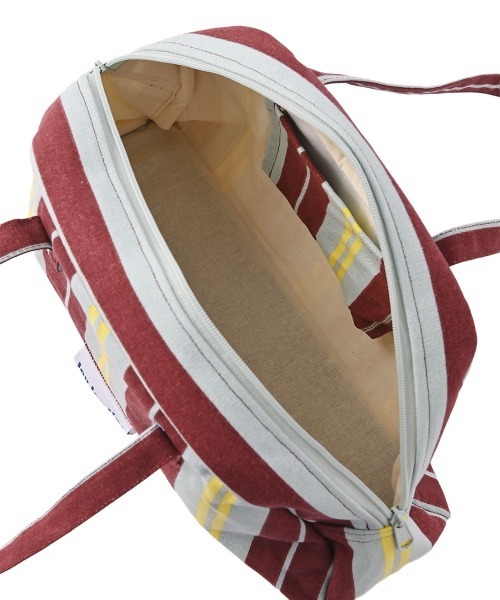 marjour(マージュール)の「STRIPE BOSTON BAG(ボストンバッグ・レディース・グリーン/レッド・FREE)」の15枚目の写真