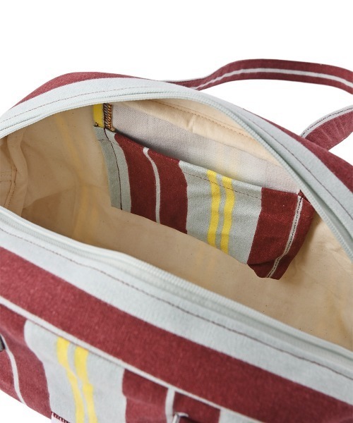 marjour(マージュール)の「STRIPE BOSTON BAG(ボストンバッグ・レディース・グリーン/レッド・FREE)」の16枚目の写真