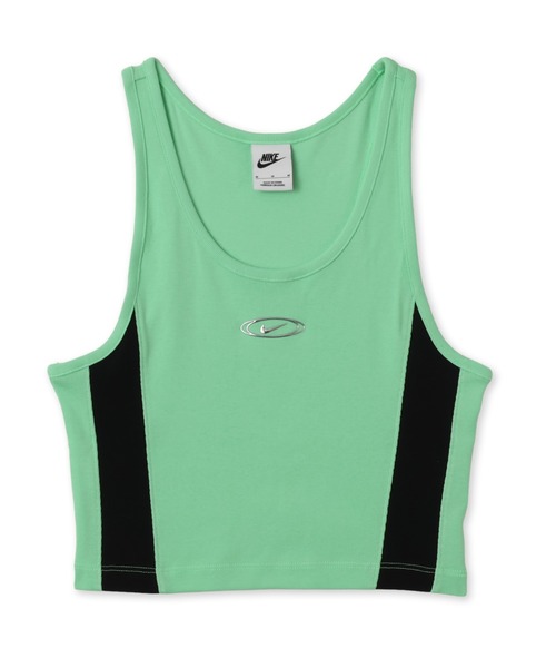 NIKE（ナイキ）の「NIKE AS W NK STREET GX CROP TANK / ナイキ ウィメンズ ストリート GX クロップ タンク 【SP】（タンクトップ・レディース・グリーン/ブラック・S/M/L）」の2枚目の写真