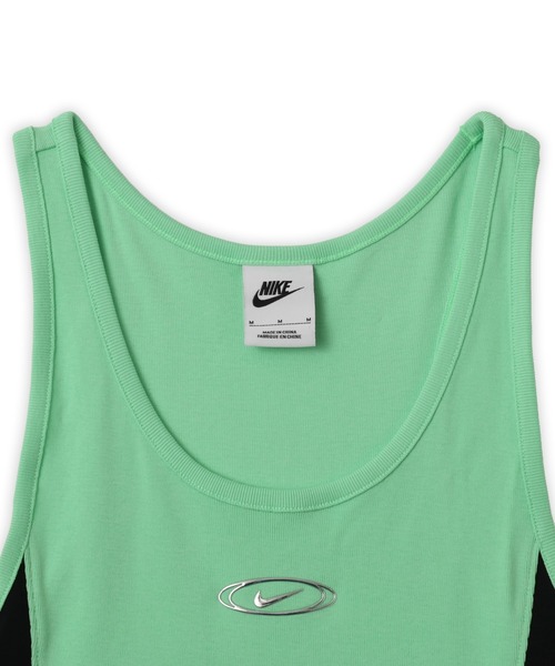 NIKE（ナイキ）の「NIKE AS W NK STREET GX CROP TANK / ナイキ ウィメンズ ストリート GX クロップ タンク 【SP】（タンクトップ・レディース・グリーン/ブラック・S/M/L）」の3枚目の写真