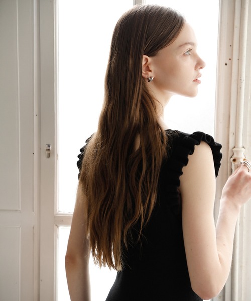 MIELI INVARIANT（ミエリインヴァリアント）の「Shell Frill Marin Dress（ワンピース・レディース・ブラック/レッド/グリーン/ブラックミックス・FREE）」の20枚目の写真