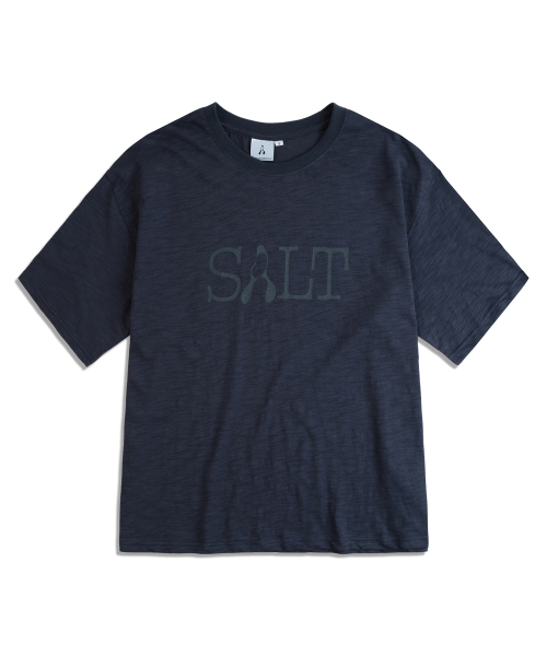 MUDSALT(マッドソルト)の「クロップソルトスラブ半袖Tシャツネイビー(Tシャツ/カットソー・レディース・その他・1/2/3)」の1枚目の写真