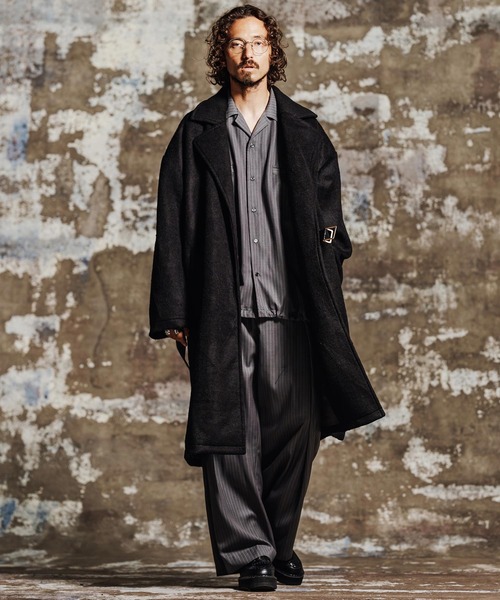Jih Nunc（ジーヌンク）の「mj11701- ウール混タイロッケンロングコート(JIH-R1193)（その他アウター・メンズ・ベージュ/ブラック/グレー・L/M/S）」の21枚目の写真