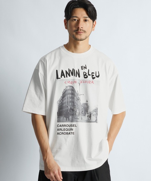LANVIN en Bleu(ランバンオンブルー)の「“CIRQUE D’ HIVER" フォトグラフィック Tシャツ(Tシャツ/カットソー・メンズ・ホワイト/ブラック・48/46/52/50)」の2枚目の写真