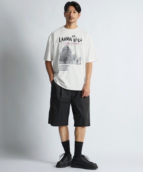 LANVIN en Bleu(ランバンオンブルー)の「“CIRQUE D’ HIVER" フォトグラフィック Tシャツ(Tシャツ/カットソー・メンズ・ホワイト/ブラック・48/46/52/50)」の5枚目の写真