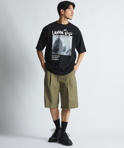 LANVIN en Bleu(ランバンオンブルー)の「“CIRQUE D’ HIVER" フォトグラフィック Tシャツ(Tシャツ/カットソー・メンズ・ホワイト/ブラック・48/46/52/50)」の3枚目の写真