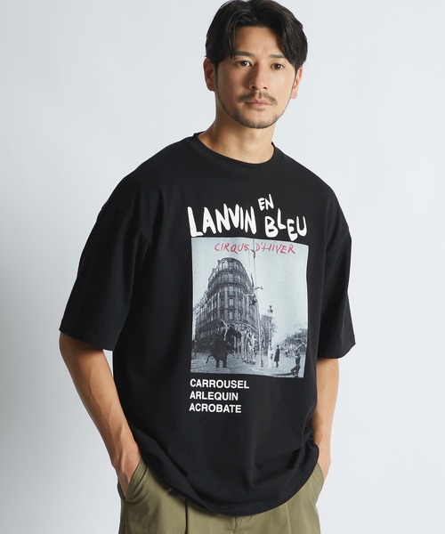 LANVIN en Bleu(ランバンオンブルー)の「“CIRQUE D’ HIVER" フォトグラフィック Tシャツ(Tシャツ/カットソー・メンズ・ホワイト/ブラック・48/46/52/50)」の4枚目の写真