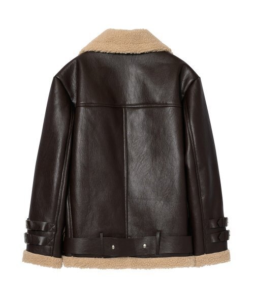 LEFTSEOUL（レフトソウル）の「B-5 ダブルムートンジャケット [マルボロ]（ムートンコート・レディース・その他・LARGE）」の4枚目の写真