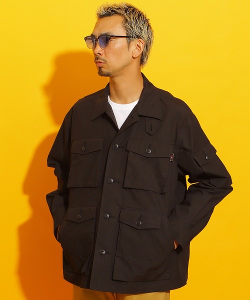ROTAR(ローター)の「Fade Rip Stop Shirt Jacket(ミリタリージャケット・メンズ・ブラック/カーキ・X-LARGE/LARGE/MEDIUM)」の2枚目の写真