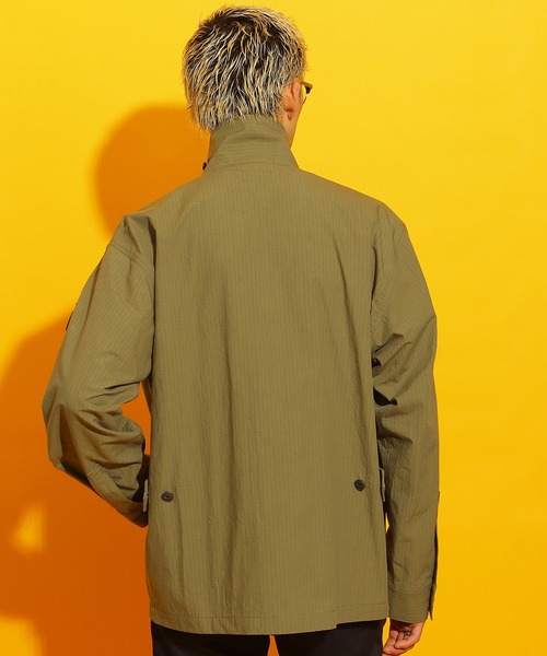 ROTAR(ローター)の「Fade Rip Stop Shirt Jacket(ミリタリージャケット・メンズ・ブラック/カーキ・X-LARGE/LARGE/MEDIUM)」の4枚目の写真