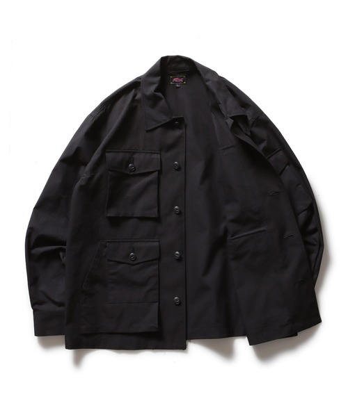 ROTAR(ローター)の「Fade Rip Stop Shirt Jacket(ミリタリージャケット・メンズ・ブラック/カーキ・X-LARGE/LARGE/MEDIUM)」の9枚目の写真