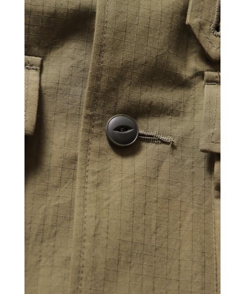 ROTAR(ローター)の「Fade Rip Stop Shirt Jacket(ミリタリージャケット・メンズ・ブラック/カーキ・X-LARGE/LARGE/MEDIUM)」の12枚目の写真