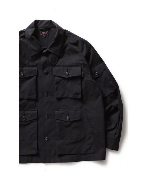 ROTAR(ローター)の「Fade Rip Stop Shirt Jacket(ミリタリージャケット・メンズ・ブラック/カーキ・X-LARGE/LARGE/MEDIUM)」の14枚目の写真