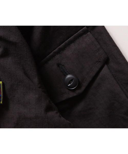 ROTAR(ローター)の「Fade Rip Stop Shirt Jacket(ミリタリージャケット・メンズ・ブラック/カーキ・X-LARGE/LARGE/MEDIUM)」の15枚目の写真