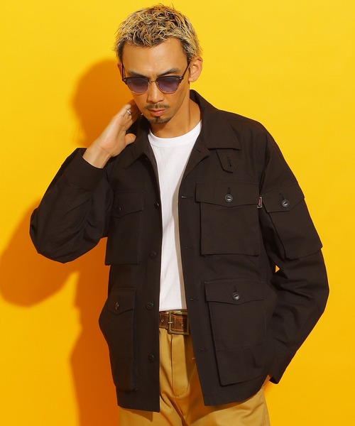 ROTAR(ローター)の「Fade Rip Stop Shirt Jacket(ミリタリージャケット・メンズ・ブラック/カーキ・X-LARGE/LARGE/MEDIUM)」の16枚目の写真