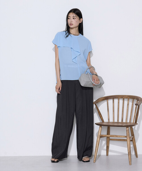 COMME CA（コムサ）の「〔 TALLサイズ 〕 デューエイト(TM)ボイル 機能性ブラウス（シャツ/ブラウス・レディース・オフホワイト・15号）」の11枚目の写真