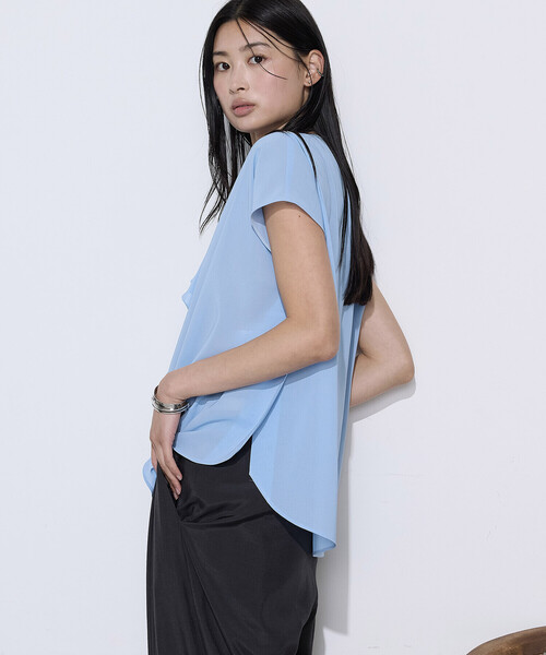 COMME CA（コムサ）の「〔 TALLサイズ 〕 デューエイト(TM)ボイル 機能性ブラウス（シャツ/ブラウス・レディース・オフホワイト・15号）」の13枚目の写真