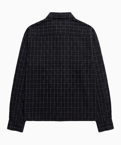 SAINTPAIN（セイントペイン）の「SP クロップヴィンテージチェックシャツチャコール（シャツ/ブラウス・レディース・その他・MEDIUM/LARGE）」の2枚目の写真