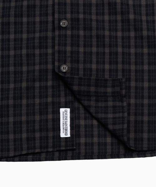 SAINTPAIN（セイントペイン）の「SP クロップヴィンテージチェックシャツチャコール（シャツ/ブラウス・レディース・その他・MEDIUM/LARGE）」の5枚目の写真