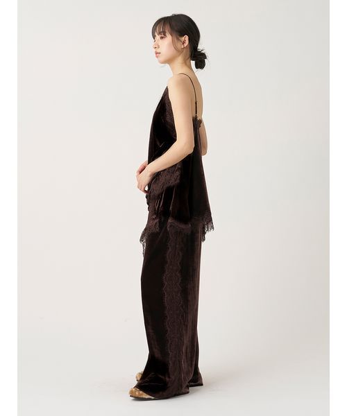 SNIDEL(スナイデル)の「【セットアップ対応】レースディティールベロアパンツ(その他パンツ・レディース・ブラック/ブラウン/ライトブルー・0/1)」の16枚目の写真