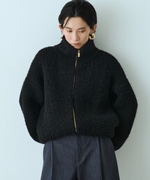 ループヤーンニットブルゾン