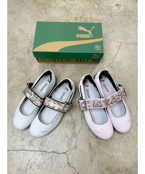 PUMA（プーマ）の「【PUMA】SPEEDCAT BALLET DRESS-UP II WNS（バレエシューズ・レディース・ピンク/グレー・MEDIUM/LARGE）」の4枚目の写真