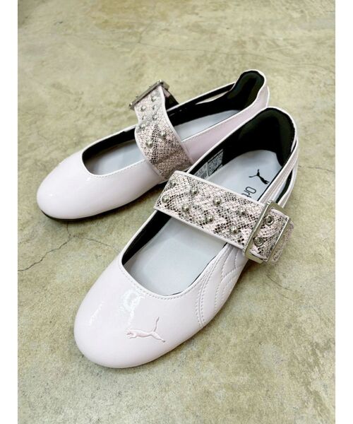 PUMA（プーマ）の「【PUMA】SPEEDCAT BALLET DRESS-UP II WNS（バレエシューズ・レディース・ピンク/グレー・MEDIUM/LARGE）」の9枚目の写真