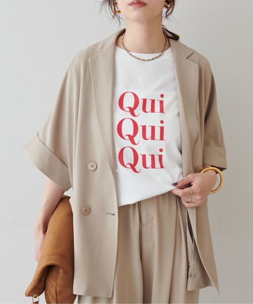 LARUTA(ラルータ)の「【LARUTA】汗染み防止バックスリットロゴT(Tシャツ/カットソー・レディース・チャコールグレー/ブラウン/オフホワイト/ホワイト系その他・FREE)」の12枚目の写真