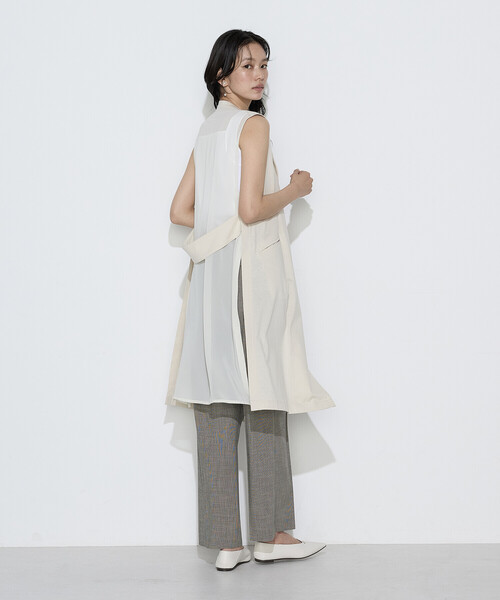 COMME CA（コムサ）の「〔 TALLサイズ 〕 TCポンチ ジレ（ベスト・レディース・ネイビー/ベージュ・15号）」の12枚目の写真