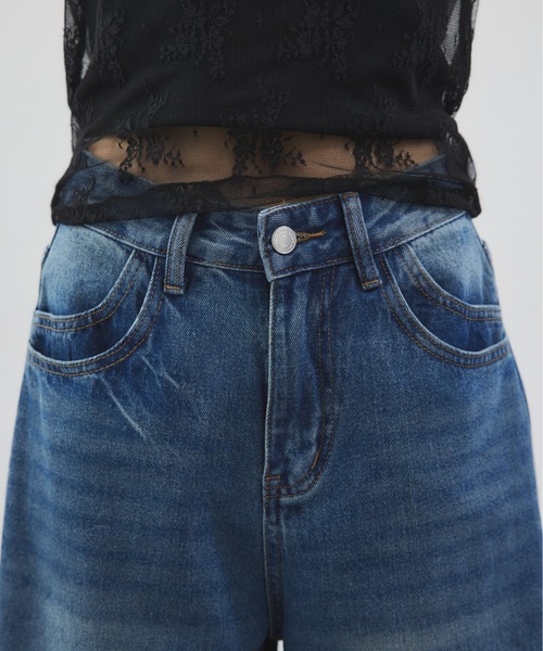 ELTONE(エルトーン)の「ルーズワイドデニムパンツ(デニムパンツ・レディース・ブルー・S/M)」の16枚目の写真