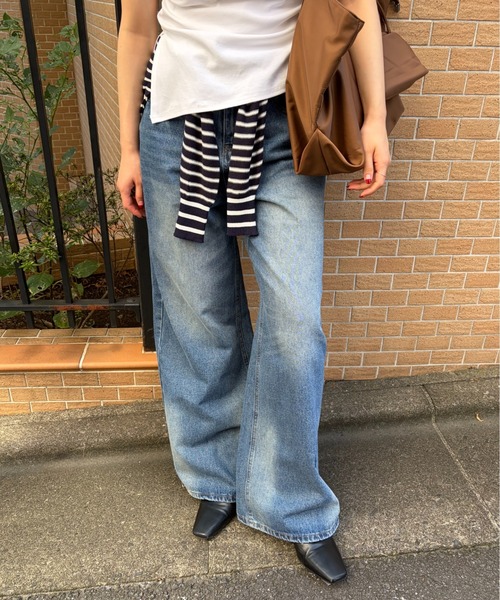 ELTONE(エルトーン)の「ルーズワイドデニムパンツ(デニムパンツ・レディース・ブルー・S/M)」の21枚目の写真