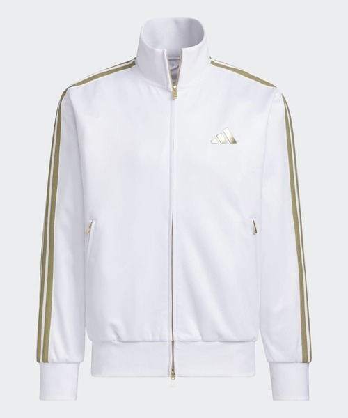 adidas(アディダス)の「Stadium Gold レギュラーフィット トラックトップ / ジャージ / トラックジャケット / アディダス adidas(ジャージ・メンズ・ホワイト・X-LARGE/X-SMALL/MEDIUM/SMALL/LARGE/XX-LARGE)」の4枚目の写真